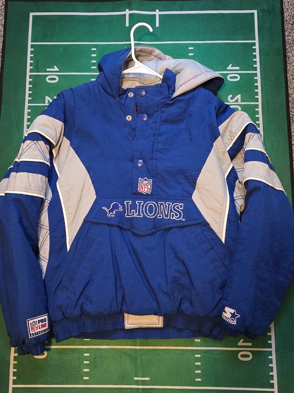 Vintage Starter Pullover Jacket Detroit Lions