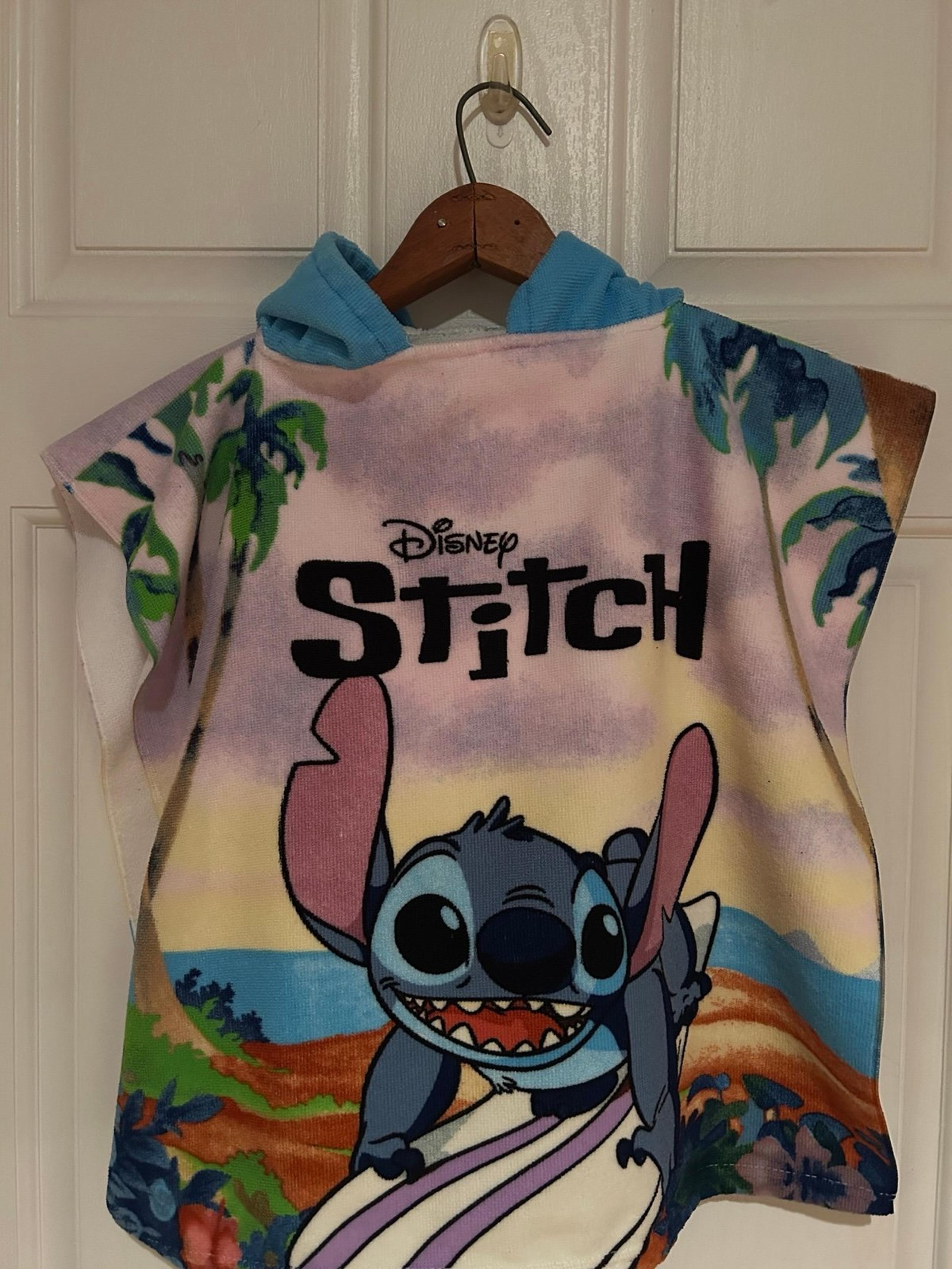 Disney Stitch Kids Bath Towel Hoodie