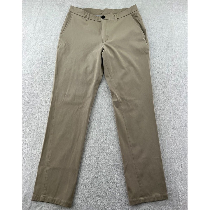 Ministry of Supply Mens Pants Tan Sz 32x32 Chinos Stretch