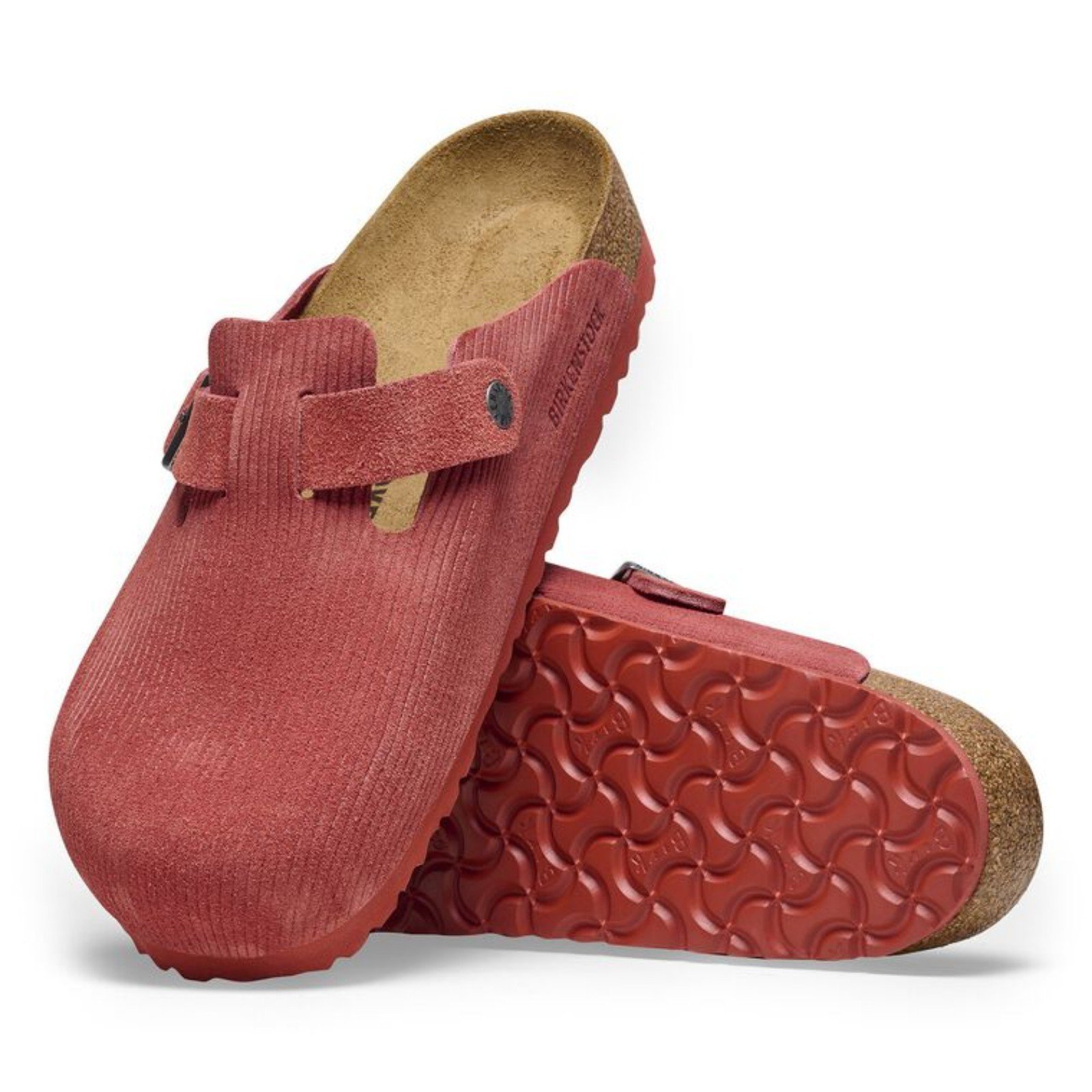 Birkenstock Boston Women's Corduroy Sienna Red