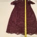 NEW White House Black Market Dress Size 6 Mahogany Red Lace Sleeveless Lined