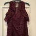 NEW White House Black Market Dress Size 6 Mahogany Red Lace Sleeveless Lined