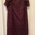 NEW White House Black Market Dress Size 6 Mahogany Red Lace Sleeveless Lined