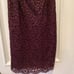 NEW White House Black Market Dress Size 6 Mahogany Red Lace Sleeveless Lined