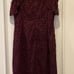 NEW White House Black Market Dress Size 6 Mahogany Red Lace Sleeveless Lined