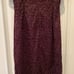 NEW White House Black Market Dress Size 6 Mahogany Red Lace Sleeveless Lined