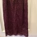 NEW White House Black Market Dress Size 6 Mahogany Red Lace Sleeveless Lined