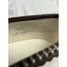 1960s Palser Deliso Spectator Pumps White Ostrich Print Brown Patent Leather 7.5