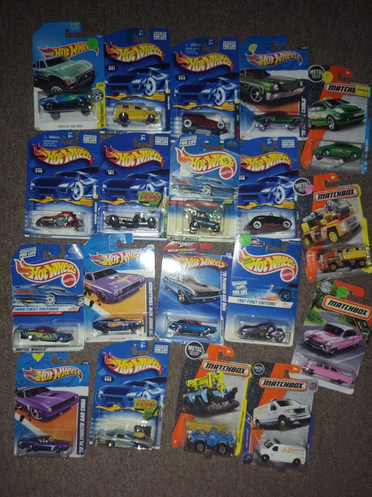 hotwheels and matchbox cars collection