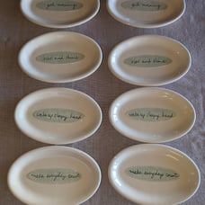 Sandra Magsamen Collection by Department 56 Oval Appetizer Plates