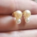 14k gold Pearl earrings