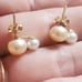 14k gold Pearl earrings