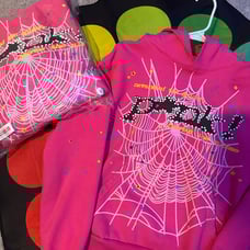 sp5der hoddie pink