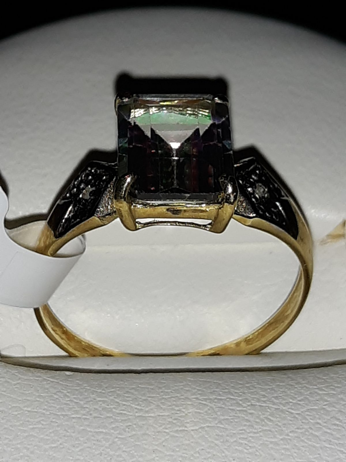 10k Gold Womens Ring Mystic Topaz