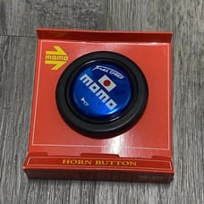 MOMO Black & Blue 59MM Universal Steering Wheel Horn Button