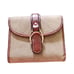 Vintage Dooney and Bourke hearts fabric, brown leather, wallet.