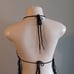 Crochet halter top and custom earrings large