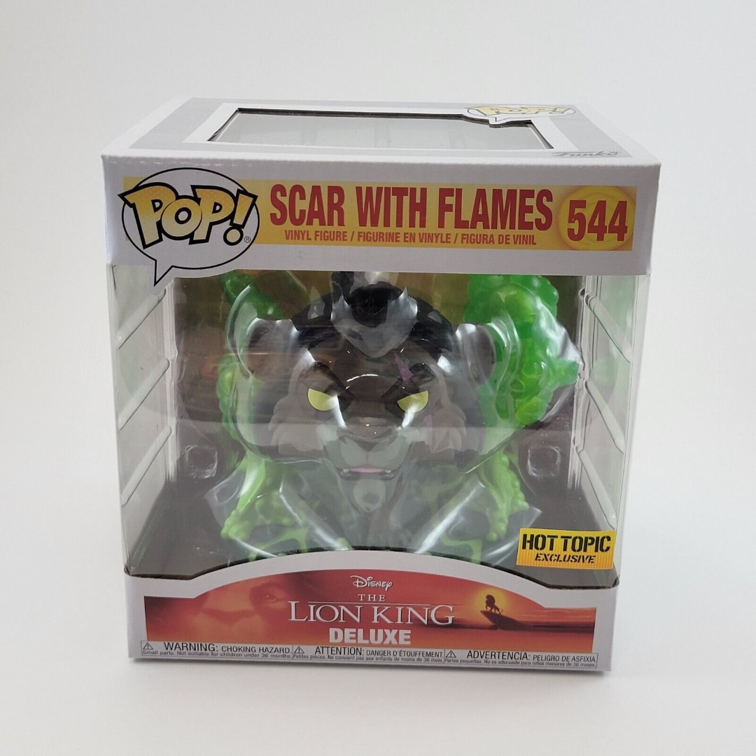 Funko POP! The Lion King Deluxe Scar with Flames #544 Hot Topic Exclusive