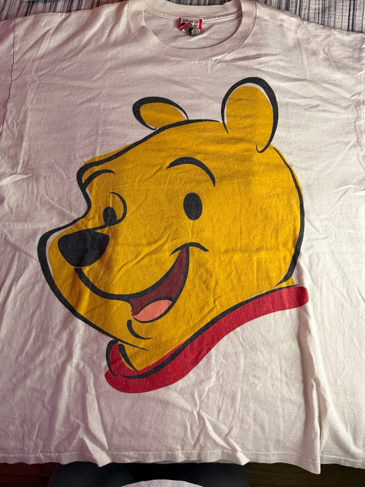 Vintage Pooh Big Face Print T shirt XL