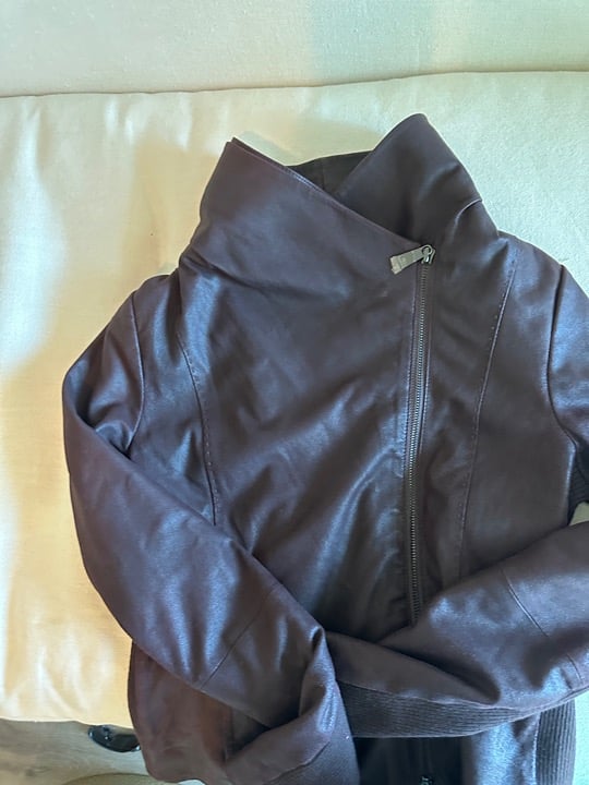 Vince Leather Scuba Jacket Sz XS