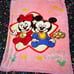 DOUBLE SIDED BABY MICKEY AND MINNIE/TEDDY BLANKET