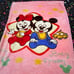 DOUBLE SIDED BABY MICKEY AND MINNIE/TEDDY BLANKET