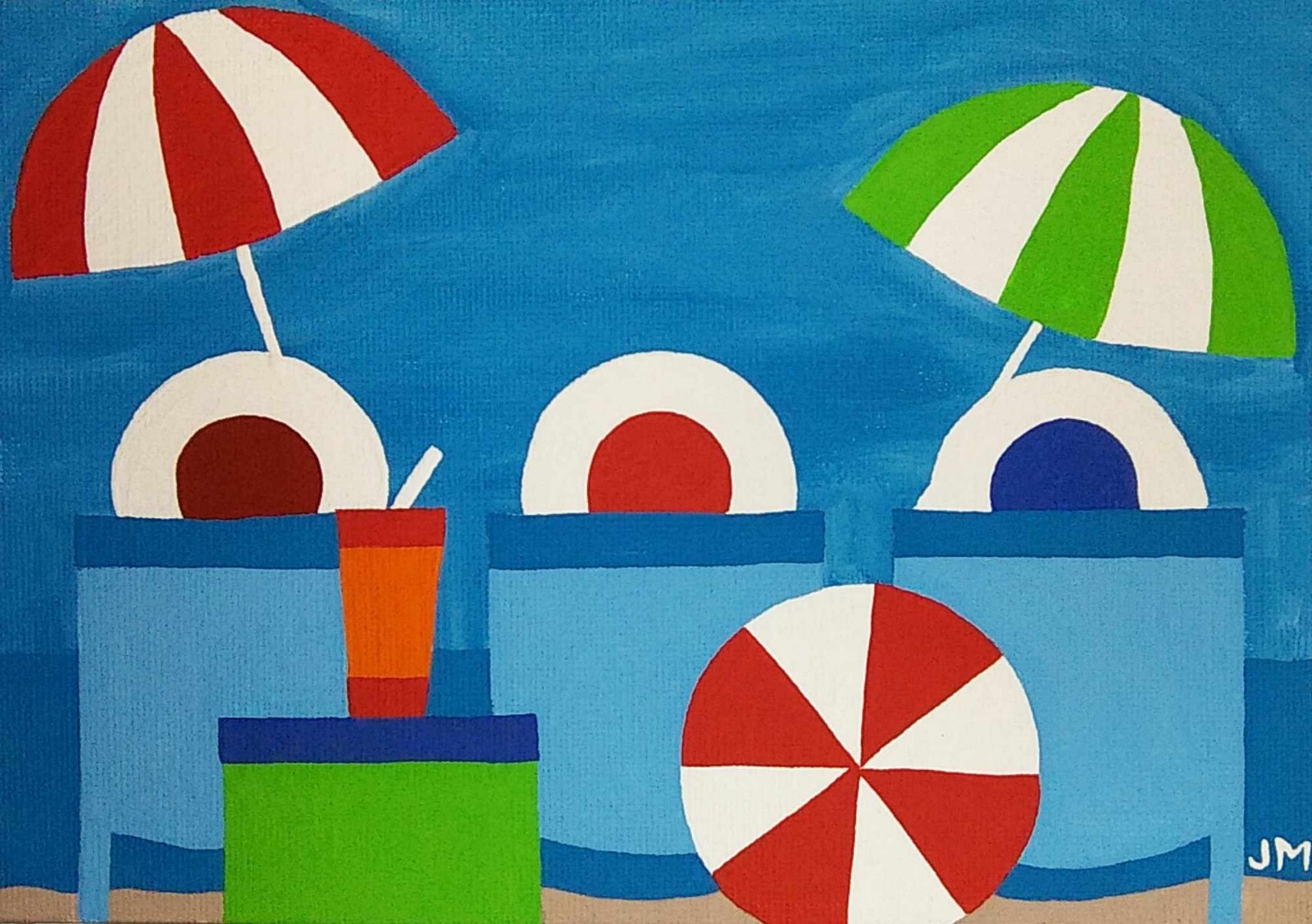 New! Original 5x7 keepsake sisters painting