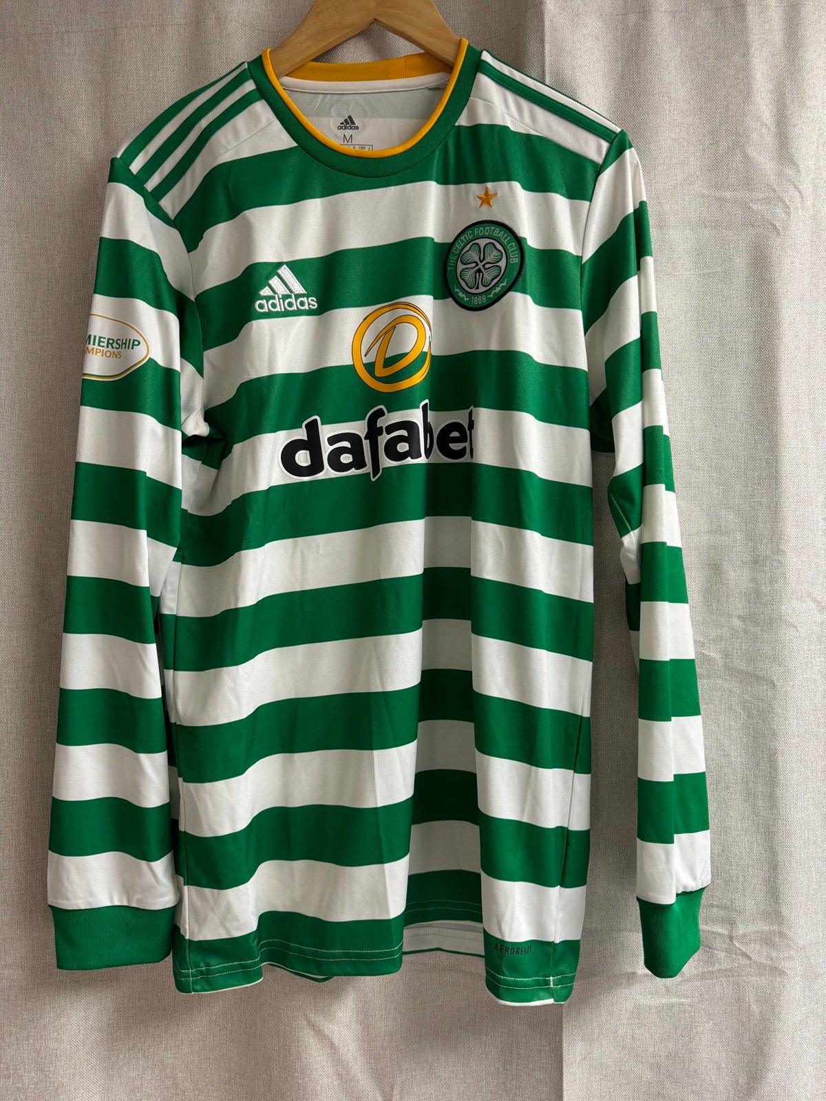 Celtic FC 2020 home soccer long sleved jersey