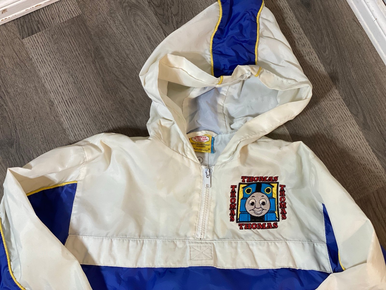 Vintage Y2K Thomas The Train Windbreaker PullOver Lightweight Coat Spring Jacket