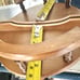 Vintage House Of LLoyd Solid Oak Wood Wall Hanging Mirror Shelf Candle Holders