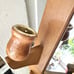 Vintage House Of LLoyd Solid Oak Wood Wall Hanging Mirror Shelf Candle Holders