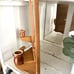 Vintage House Of LLoyd Solid Oak Wood Wall Hanging Mirror Shelf Candle Holders