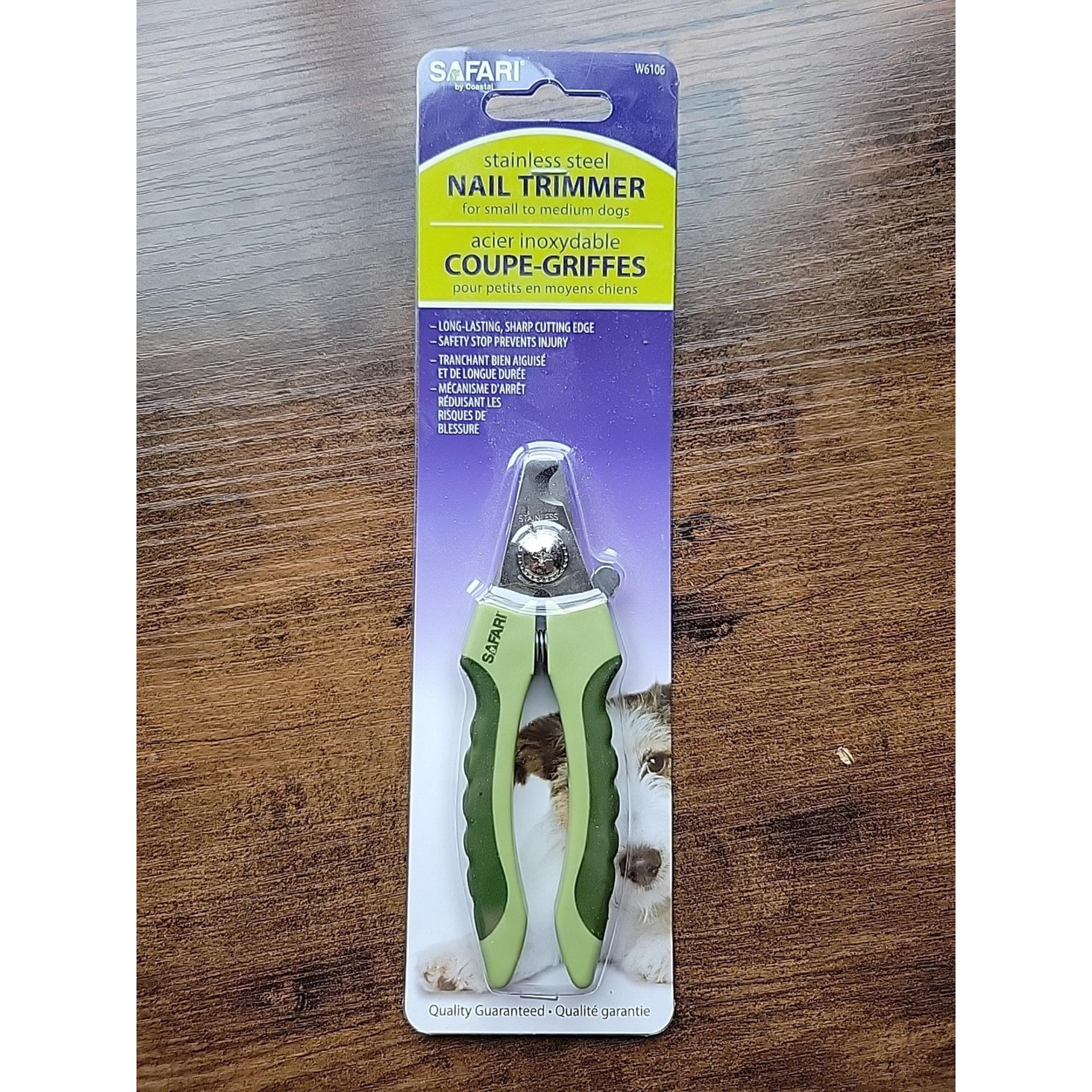 New Safari W6106 - Stainless Steel Nail Trimmer for Small to Medium Dogs