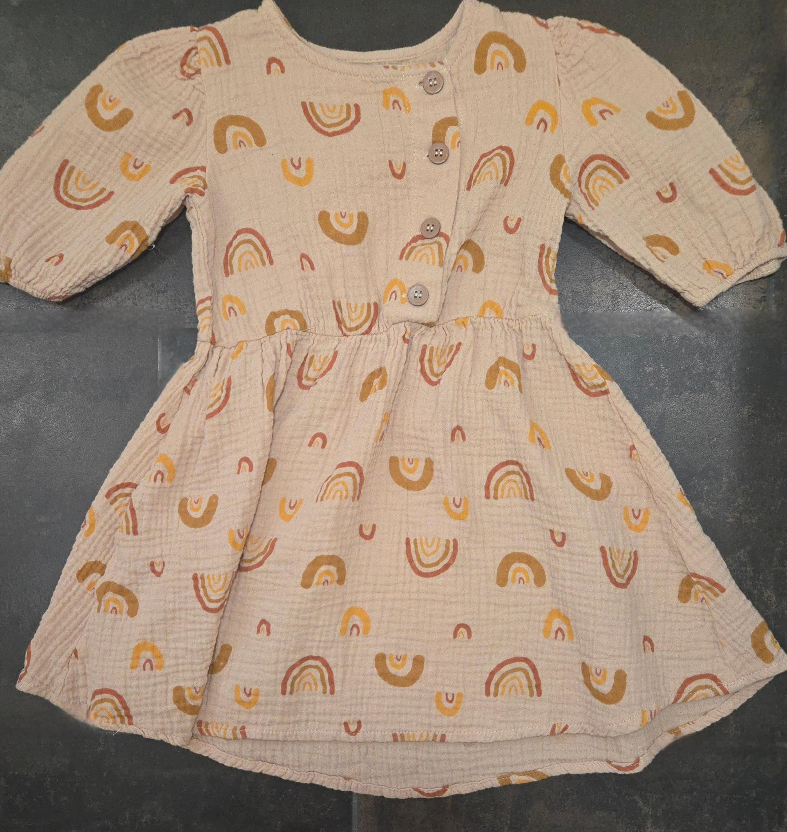 Size 5/6 Girls Beige Dress