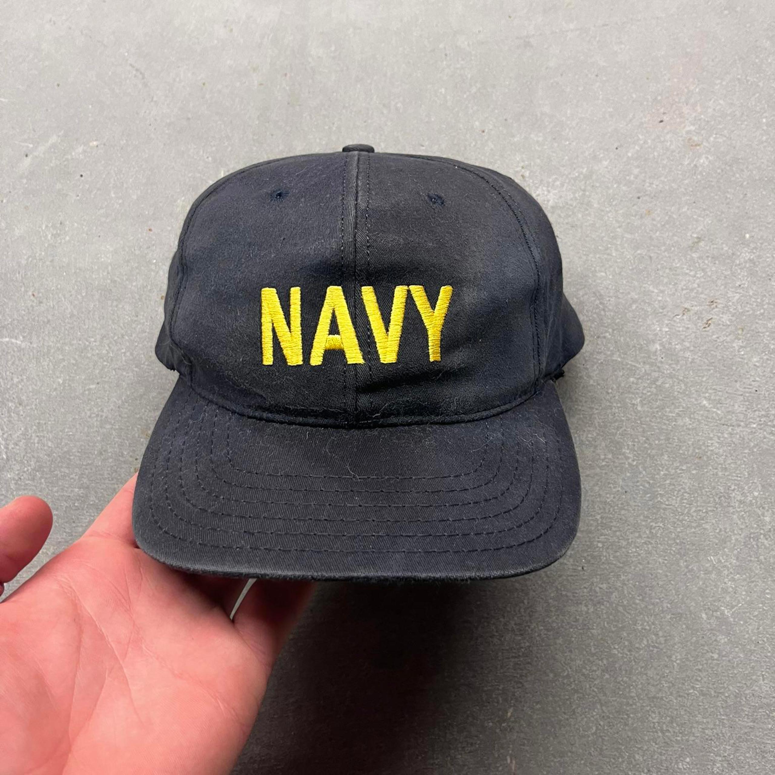 Vintage Made in USA Faded "Navy" recruitment hat