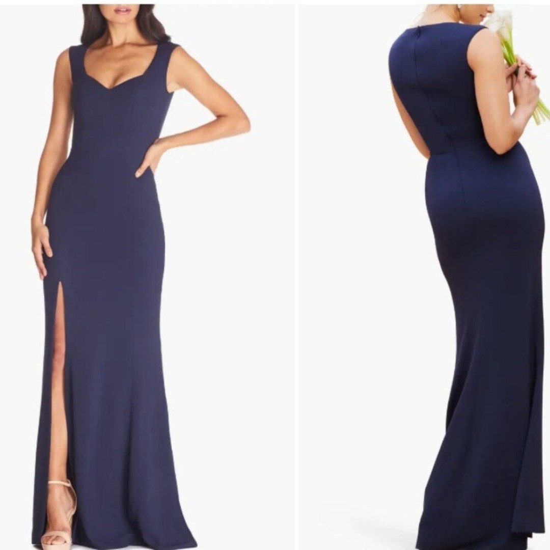 Dress the Population Monroe Side Slit Gown Dress Size S NWT 248