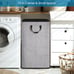 Large Laundry Hamper, Tall Laundry Hamper with Sturdy Handles, Hampers