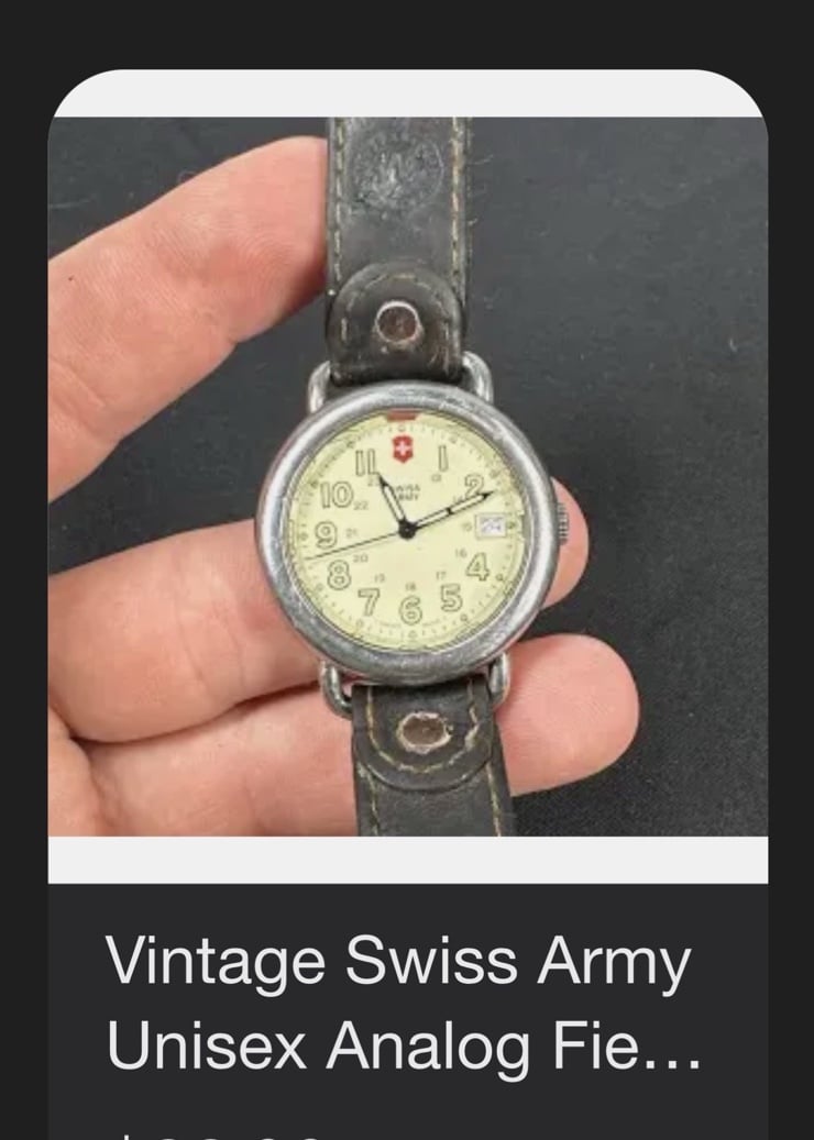 Vintage swiss army watch men/women