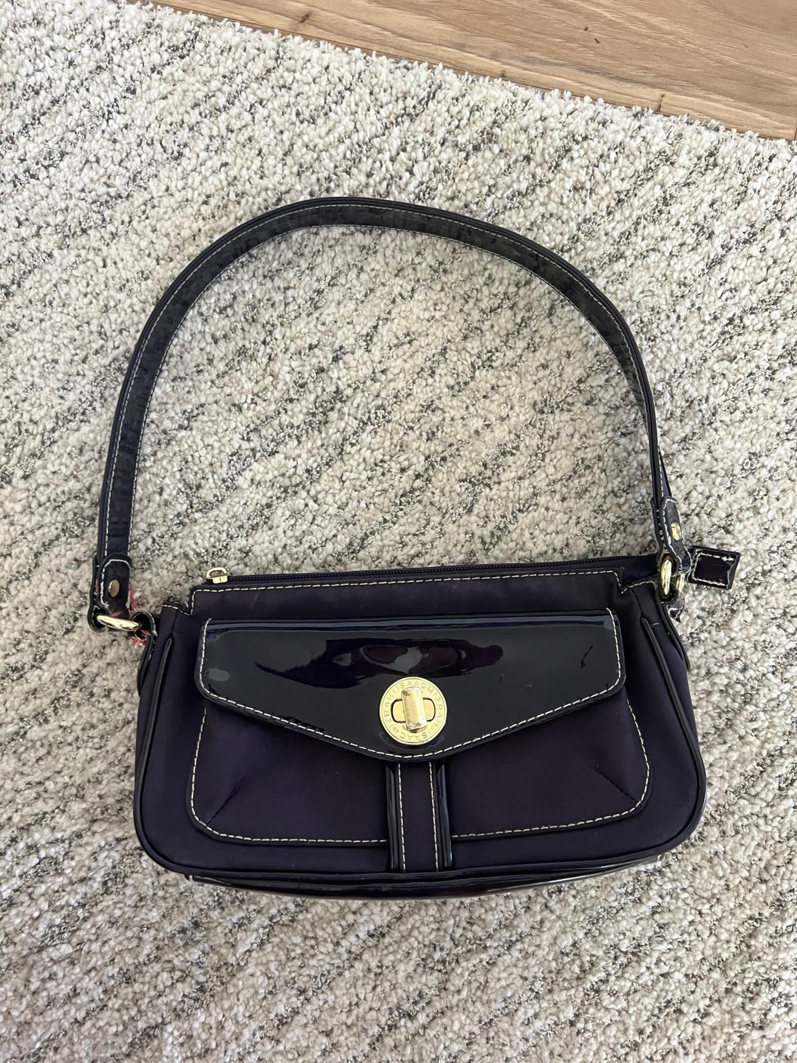 VTG Y2K Isaac Mizrahi purple mini shoulder bag