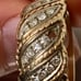 Vintage 14kt solid Yellow Gold genuine Diamond Ring Sz 7