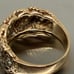 Vintage 14kt solid Yellow Gold genuine Diamond Ring Sz 7