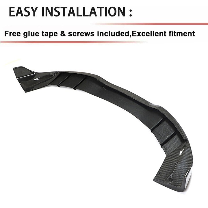 New Tesla Model Y 2020-2023 Rear Lower Lip Bumper Lip Diffuser Real Carbon Fiber