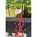 Stunning Red & Gold Cranberry Christmas Ornament Tree Spray Picks 20” Long