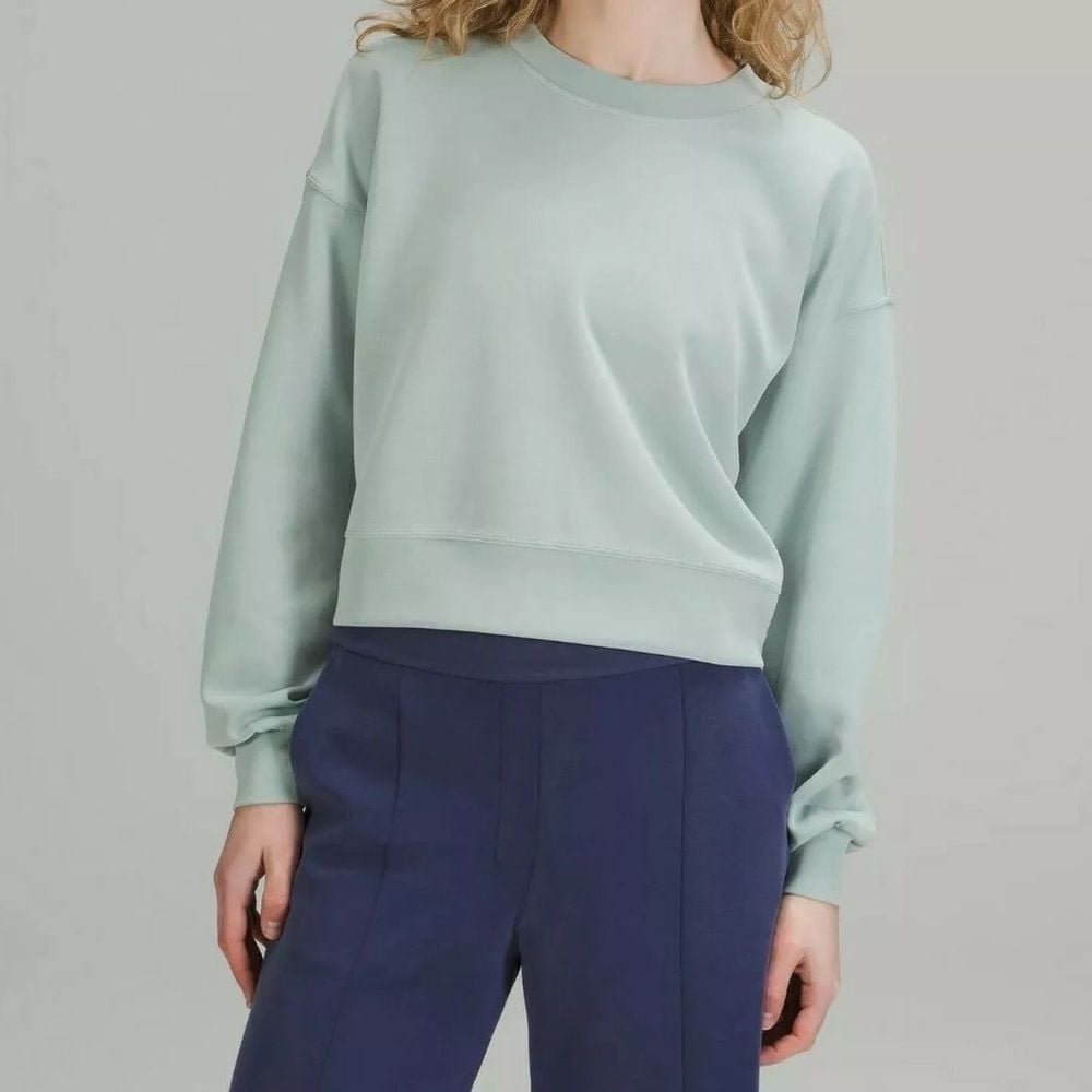 Lululemon Perfectly Oversized Crop Crew Sweater size 4