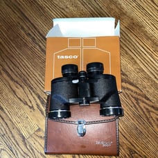 Tasco zip 115z binoculars w/ case 1981 Vintage