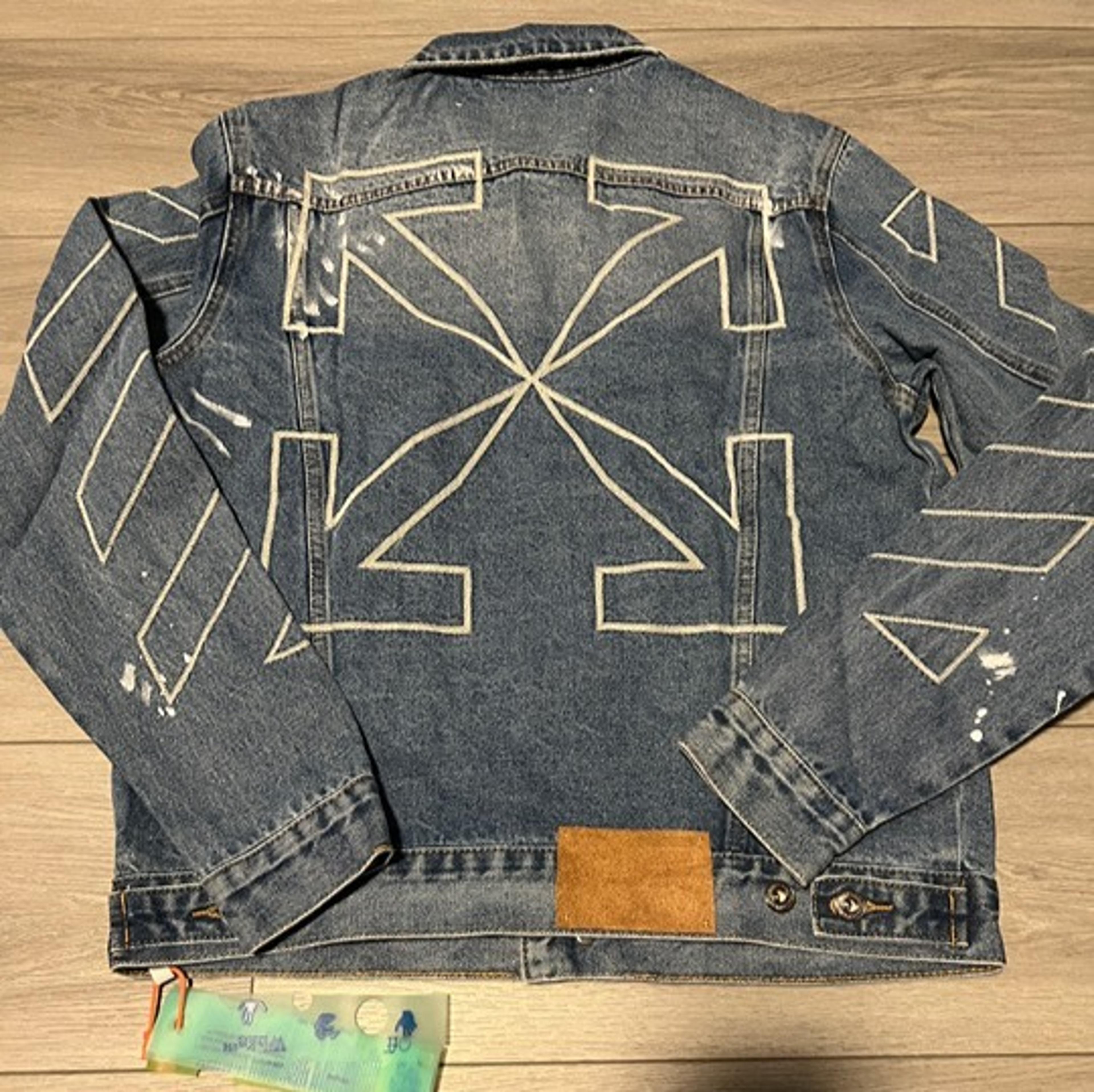 Off white jeans jacket men Clearance