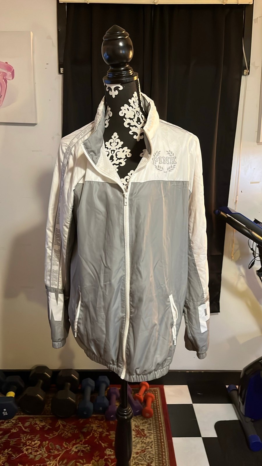 PINK by Victoria Secret PINK Windbreaker Jacket Size M/L