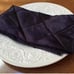 Set of 100 / color: Plum Eggplant Purple Pintuck Napkins size 20”x20”