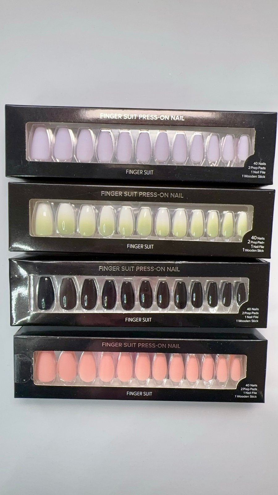 Finger Suit Press On Nail Lot 1