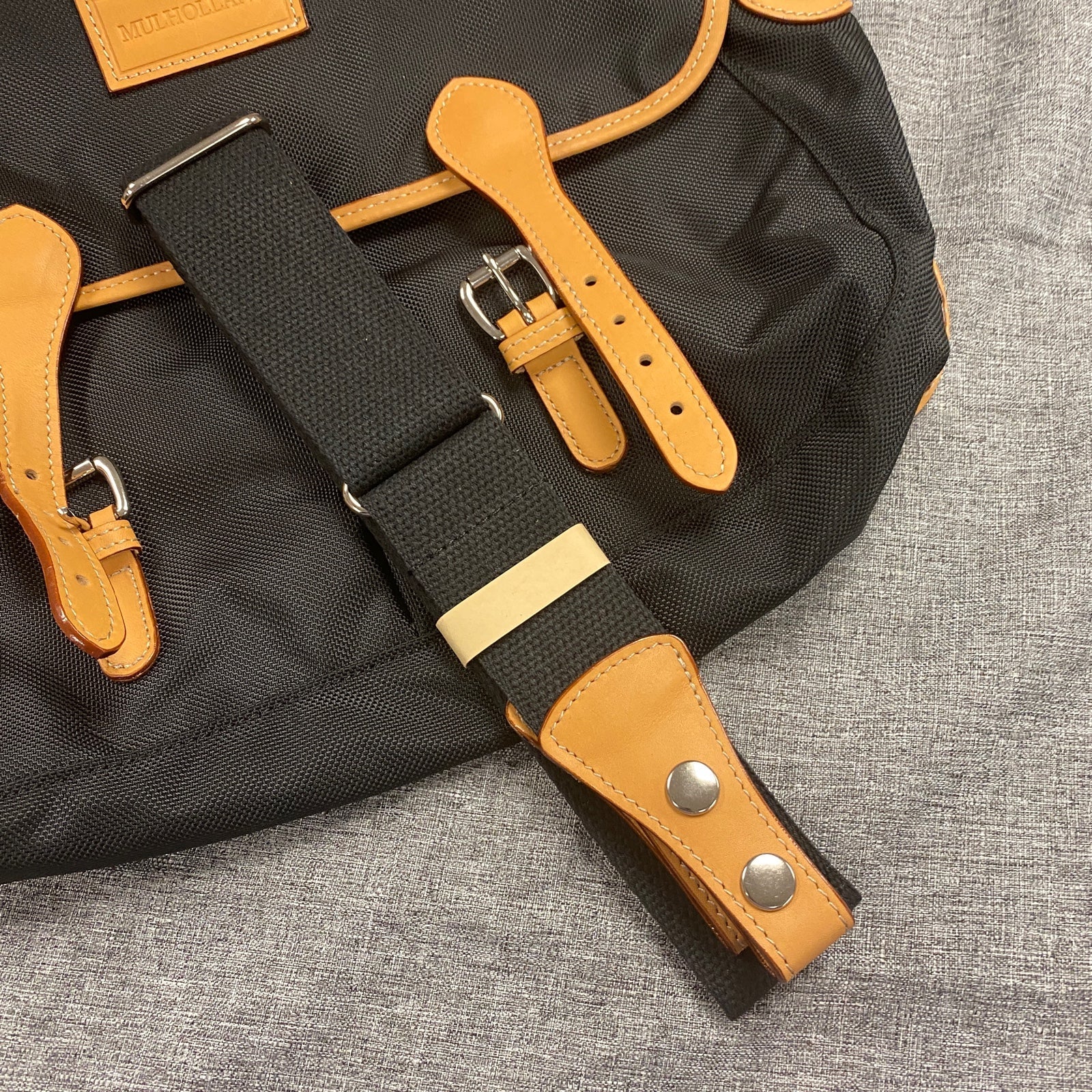 Mulholland Brothers Angler Bag sale Nylon/Leather Messenger Laptop Crossbody Bag NEW